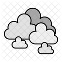 Bewolkt Wolke Wetter Symbol