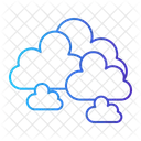 Bewolkt Wolke Wetter Symbol