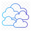 Bewolkt Wolke Wetter Symbol