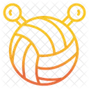 Wollknauel Stricken Garn Symbol