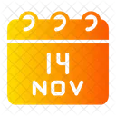 Wolrd Diabetes Day 14 November Calendar Icon