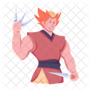 Wolverines Claw Claw Man Male Warrior Icon