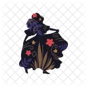 Gypsy Vector Silhouette Icon