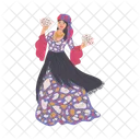 Gypsy Woman Girl Icon