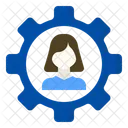 Woman Management Resources Icon