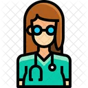 Woman Doctor Surgeon Icon