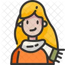 Woman Avatar Scarf Icon