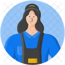 Woman Employee Cashier Icon