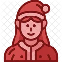 Woman Party Christmas Icon