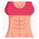 Woman Abs  Icon