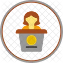 Woman Anchor  Icon