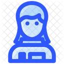 Woman Astronaut Space Icon
