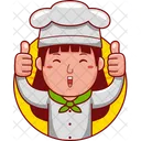 Cartoon Character Chef Icon