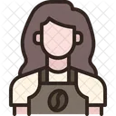 Woman Barista  Icon