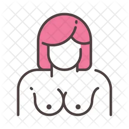 Woman breast  Icon