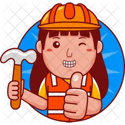 Woman Builder  Icon