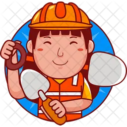 Woman Builder  Icon