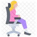 Woman Chair Woman Seating Chair Woman Icon
