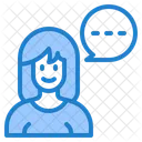 Woman Chat  Icon
