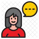 Woman Chat Woman Talk Icon