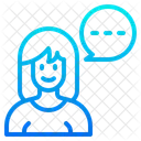 Woman Chat  Icon