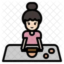 Woman Chef Cooking Baking Icon