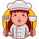 Cartoon Character Chef Icon