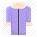 Clothes Woman Coat Winter Jacket Icon