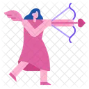Women Cupid Arrow Icon