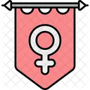 Woman Day Banner  Icon