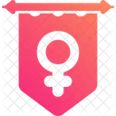 Woman Day Banner  Symbol