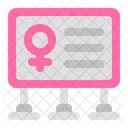 Woman day board  Icon