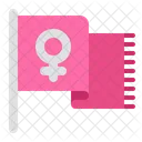 Woman day flag  Icon