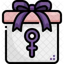 Woman Day Gift Gift Box Icon
