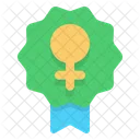 Woman Day Medal  Icon