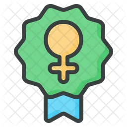 Woman Day Medal  Icon