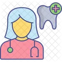 Woman Dental Doctor  Icon