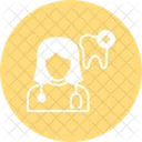 Woman Dental Doctor  Icon