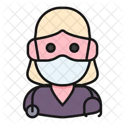 Woman Doctor  Icon