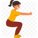 Squats Exercise Fitness Icon