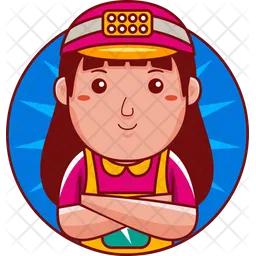 Woman Electrician  Icon