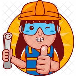 Woman Engineer  Icon