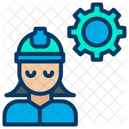 Woman Engineering Settings  Icon