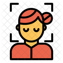 Download Free Woman Face Scan Icon Of Colored Outline Style Available In Svg Png Eps Ai Icon Fonts