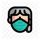 Woman Facemask  Icon