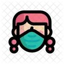 Woman Facemask  Icône