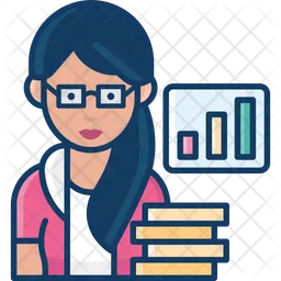 Woman Financial Analyst  Icon