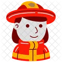Firefighter Uniform Department 아이콘