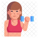 Woman Fitness  Icon