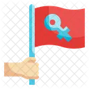 Woman Flag  Icon